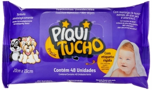 Lenço Umedecido Piquitucho Pratic Sem Perfume - 48 Unidades