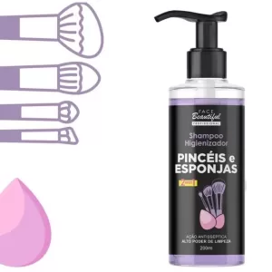 Shampoo Higienizador 2 em 1 para Pincéis e Esponjas