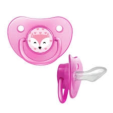 Petita Chupeta Fantasy Apple Ortodôntica Silicone Nº 2 – Rosa – Ref. 1820