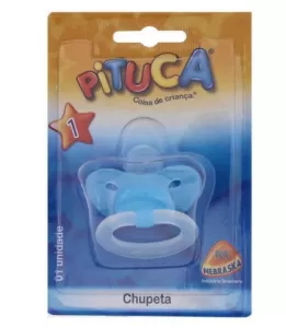 Pituca Chupeta Ortodôntica Nº 1 – Cor Azul
