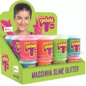 Slime Gelelé Tradicional com 1 Unidades - Massa Divertida e Colorida
