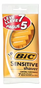 Aparelho De Barbear Bic Sensitive Shaver Com 7