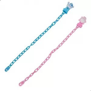 Prendedor de Chupeta com Corrente – Cores Sortidas