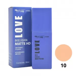 Base Líquida MXL Matte HD Cor 10 - Nova Embalagem