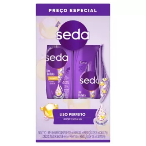 Kit Seda Liso Perfeito Shampoo 300ml + Condicionador 190ml
