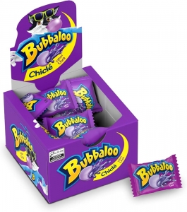 Chiclete Bubbaloo Sabor Uva – Goma Recheada | Unidade