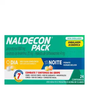 Antigripal Naldecon Dia e Noite 6 Comprimidos