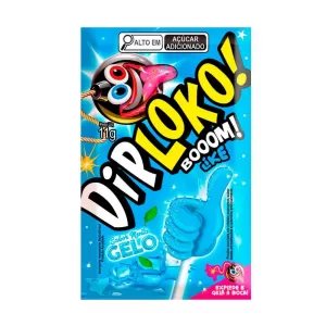 Pirulito Explosivo Boom sabor Menta Gelo - Dip Loko