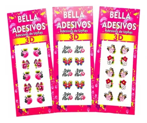 Película Decorativa para Unhas Bellas Unhas 3D