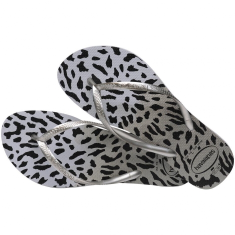 Sandália Havaianas Slim Animal Cinza 39/40