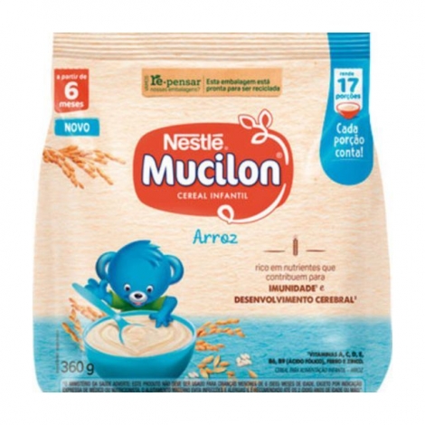 Mucilon Nestlé Arroz 360g – Cereal Infantil Nutritivo