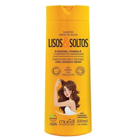 Shampoo Muriel Lisos E Soltos Amido De Milho 300ml