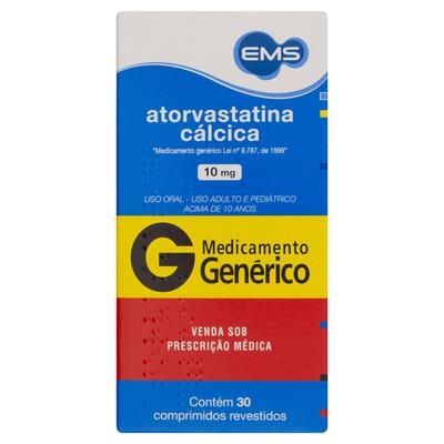 Atorvastatina Cálcica 10mg – 30 Comprimidos Revestidos