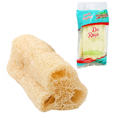 Esponjabucha Vegetal para Banho Corporal 14x9x3cm