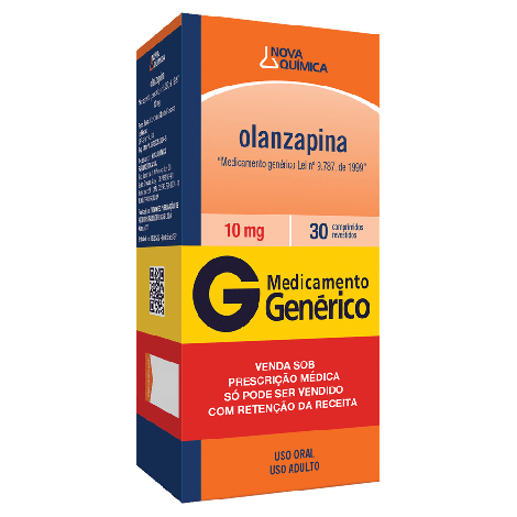 Olanzapina 10mg com 30 Comprimidos Revestidos – Genérico