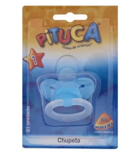 Pituca Chupeta Ortodôntica Nº 1 – Cor Azul