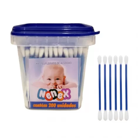 Hastes Flexíveis Nenex – Pacote com 200 Unidades