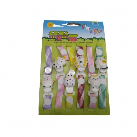 Prendedor de Chupeta com Fita Baby Paco