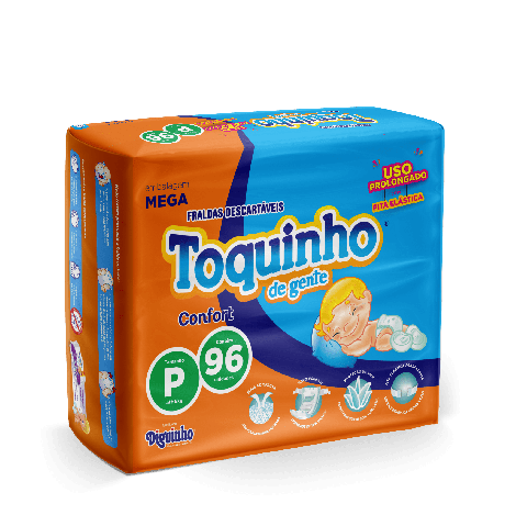 TOQUINHO DE GENTE FRALDA CONFORT SEC MEGA P x 96