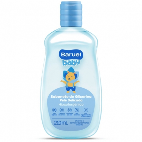 Sabonete Infantil Líquido Glicerina 210ml - Baruel Baby