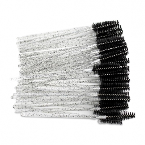 Pincel Escovinha Sobrancelha E Cilios- 50 UNIDADES