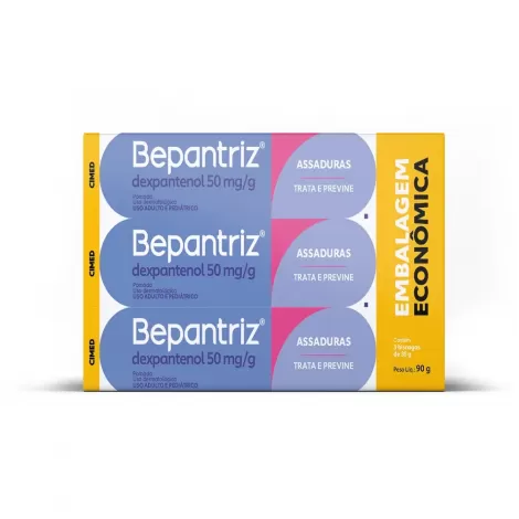 Bepantriz 50 mg/g Pomada - Kit com 3 Unidades